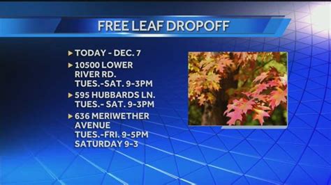 Leaf & Branch Drop Off Locations .